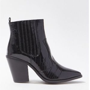 Black ankle boots